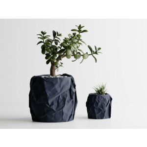 Doniczka dekoracyjna Sani, Miami mała 114 x 114 x 107 mm, Ciemnoniebieski mat 122750710 - Punch