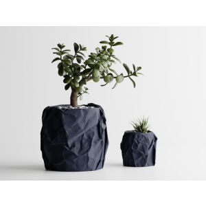 Dekotopf Sani, Miami, groß 175 x 174 x 164 mm, Dunkelblau Matt 122750714 - Übertöpfe