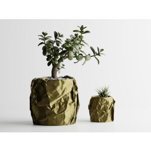 Dekotopf Sani, Miami, klein 114 x 114 x 107 mm, Bronze 122750726 - Übertöpfe