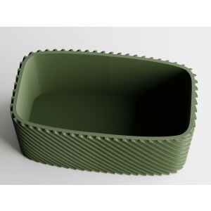 Dekotopf Sani, Bonzai, groß 185 x 103 x 80 mm, dunkelgrün matt 122750865 - Übertöpfe