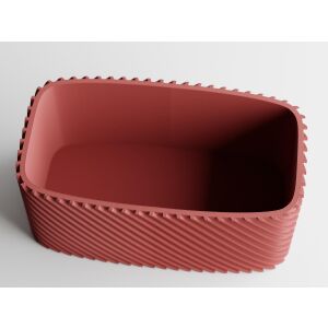 Dekoschale Sani, Bonsai, klein 164 x 64 x 50 mm, dunkelrot matt 122750881 - Übertöpfe