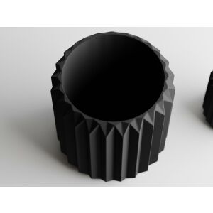 Декоративна саксия Sani, Florida 100 x 100 x 103 mm, Matte Black 122750928 - Градинарство