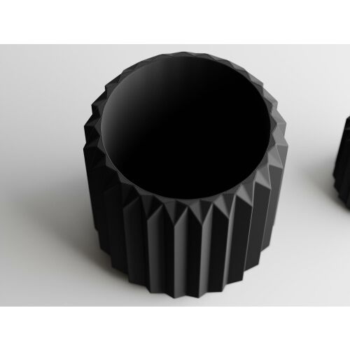 Dekotopf Sani, Florida 100 x 100 x 103 mm, Mattschwarz 122750928