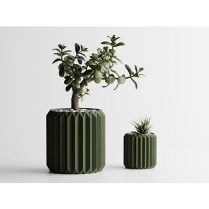 Ghiveci decorativ Sani, Florida 100 x 100 x 103 mm, Verde Inchis Mat 122750894 - Ghiveci