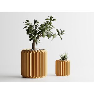 Doniczka dekoracyjna Sani, Floryda 100 x 100 x 103 mm, Złota 122750909 - Punch