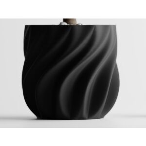 Ghiveci decorativ Sani, Venice 119 x 119 x 112 mm, Negru Mat 122751034 - Ghiveci