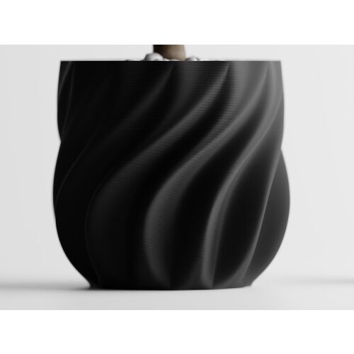 Ghiveci decorativ Sani, Venice 119 x 119 x 112 mm, Negru Mat 122751034