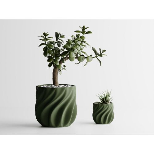 Dekotopf Sani, Venedig 119 x 119 x 112 mm, Dunkelgrün matt 122750998