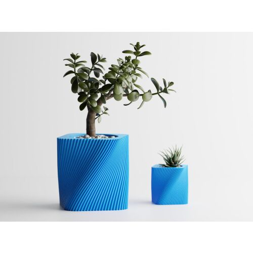 Dekotopf Sani, Corba, mittel 115 x 115 x 112 mm, Cyan 122751051