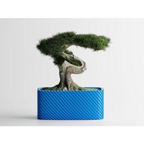 Декоративна саксия Sani, Bonzai, голяма 185 x 103 x 80 mm, Cyan 122751129