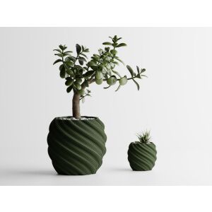 Ghiveci decorativ Sani, Roma 120 x 120 x 109 mm, Verde Inchis Mat 122751402 - Ghiveci