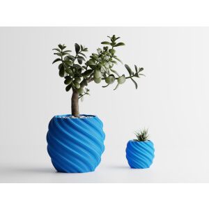 Ghiveci decorativ Sani, Roma 120 x 120 x 109 mm, Cyan 122751417 - Ghiveci