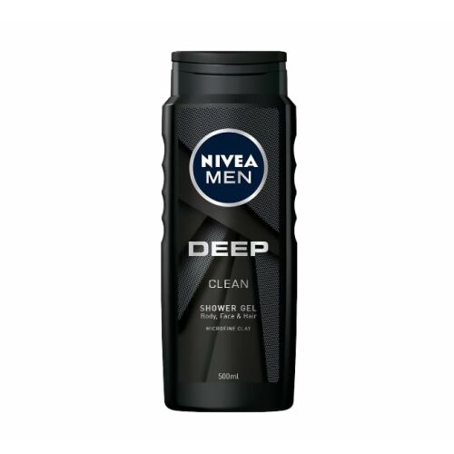 Żel pod prysznic Nivea Men Deep Clean 500ml do ciała, twarzy i włosów