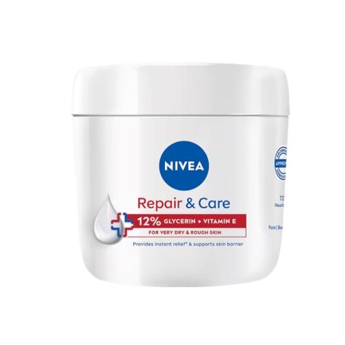 Nivea Repair & Care krém s 12% glycerínom a vitamínom E pre veľmi suchú a drsnú pokožku