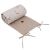 EKO VELVET Bees Beige Crib Bumper 180x35 cm, rolled and tied