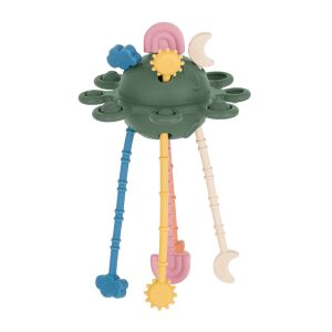 Petite&Mars Crazy Planet sensory toy, misty green, 10m+, developmental toy - Developmental Toy for Baby