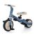 PETITE&MARS 5in1 Turbo Ocean Blue Tricycle with Pedals