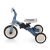 Angled view of PETITE&MARS 5in1 Turbo Ocean Blue Tricycle