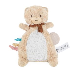 PETITE&MARS Theo Bear Snuggle Toy with Teether and Tags - Petite&Mars