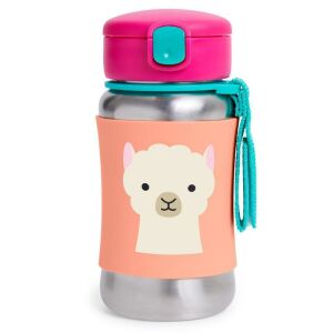 Skip Hop Zoo Llama Stainless Steel Straw Water Bottle - Water Bottle