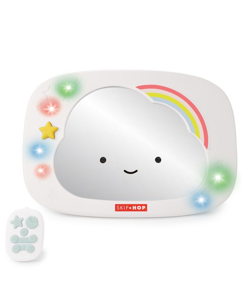 E-shop SKIP HOP Zrkadlo do auta so svetlami a zvukmi, Silver Lining Cloud