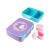 Skip Hop Zoo Narwhal Bento Box, open with containers