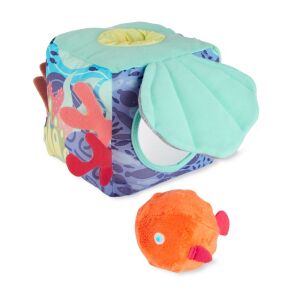SKIP HOP Seascape Aktív kocka 6m+ with fish rattle and baby mirror - Babies & Toddler