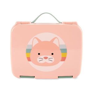 Closed Skip Hop Zoo Bento Lunch Box, Cat design, with handle - Babies & Toddler