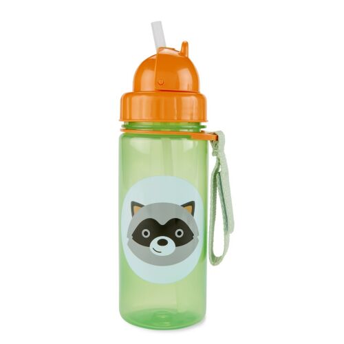 SKIP HOP Kubek Zoo ze słomką PP PVC i BPA free Raccoon 12m+