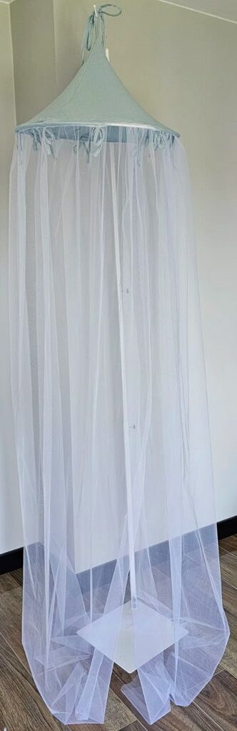 E-shop EKO Baldachýn nad postieľku mušelín + tyl Modrá 240x300 cm