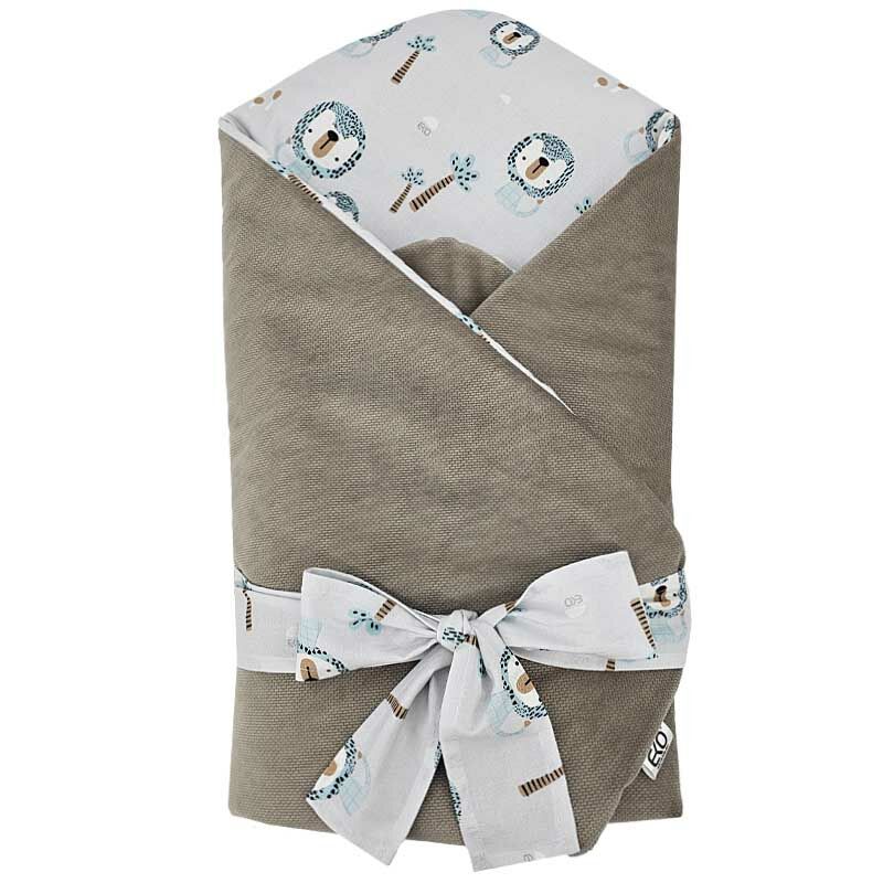 EKO Csecsemőtakaró pamutból Velvet és kókusz belsővel, oroszlános...