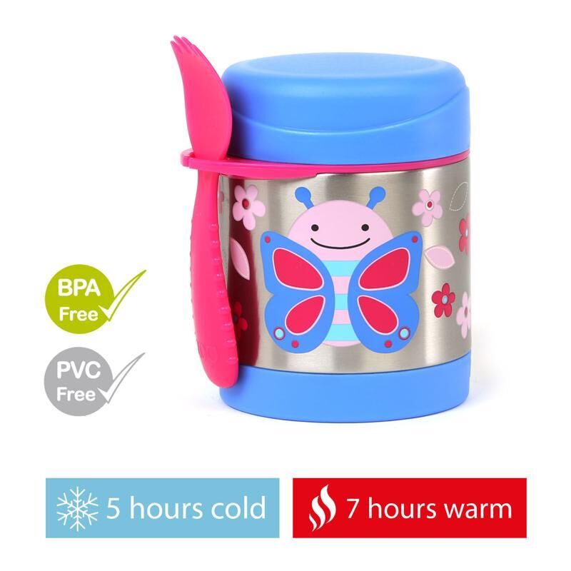 E-shop SKIP HOP Zoo Termoska na jedlo s lyžičkou/vidličkou Butterfly 325...