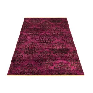 Bakero Damask Retro AL-226 Szőnyeg, 120x180 cm, lila és fekete damaszt mintával - Bakero