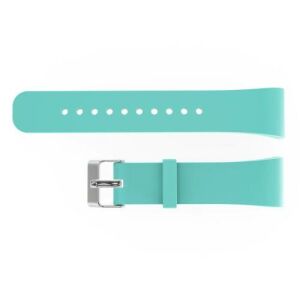 Okosóra szíj - CYAN - szilikon, 20cm hosszú és 2cm széles - SAMSUNG Gear Fit 2 SM-R360 / Samsung Gear Fit 2 Pro SM-R365 - 117mm + 75mm hosszú 122762789 - Okosóra szíj