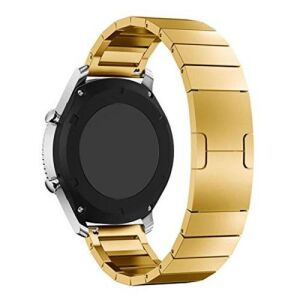 Okosóra szíj - rozsdamentes acél, csatos - ARANY - 22mm széles - SAMSUNG Galaxy Watch 46mm / SAMSUNG Gear S3 Classic / SAMSUNG Gear S3 Frontier 122762859 - Okosóra szíj