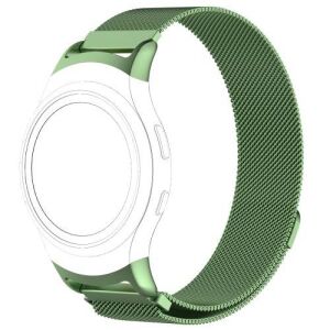 Okosóra milánói szíj - rozsdamentes acél - ZÖLD - fém háló kialakítás, mágneses, 245mm hosszú, 20mm széles - SAMSUNG Gear Fit 2 SM-R360 / SAMSUNG Gear Fit 2 Pro SM-R365 122762862 - Okosóra szíj