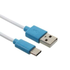 PINZUN 2A adatatátviteli kábel / USB töltő - USB / USB Type-C, 1m, 10W - KÉK 122762942 - USB kábel