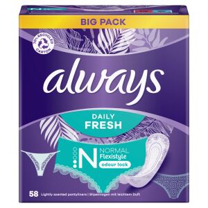 Absorbante Always Dailies Flexistyle Normal, pachet mare cu blocare a mirosurilor - Absorbante
