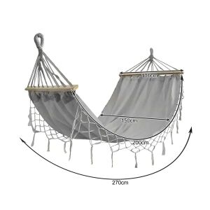 Xxl kerti függőágy 250kg szürke