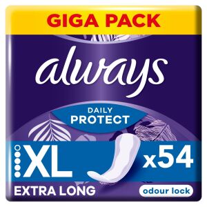 Always Daily Protect Extra Länge Reinigungspads 54Stk  122823671 - Damenbinden