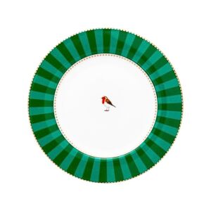 Porcelánový tanier, Pip Studio, Stripes Green, 17 cm, kolekcia Love Birds 122828979 - Pip Studio