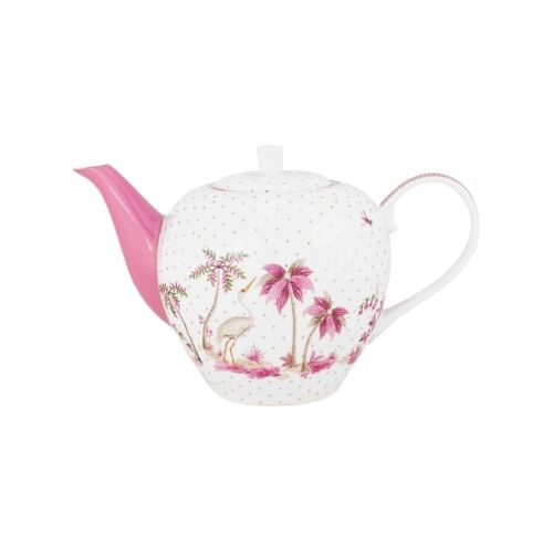 Ceainic din porțelan, Pip Studio, Dots Gold Pink, 1600 ml, colecția Jolie 122829129