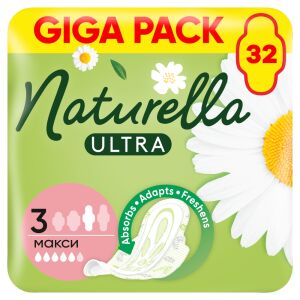 Șervețel sanitar cu aripi Naturella Ultra Maxi 32pcs 122824492 - Absorbante