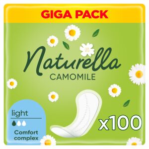 Naturella Licht Kamille Reinigung Pads 100pcs 122825429 - Damenbinden