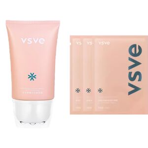 Zestaw VSVE Firming Neck and Face Care – krem ​​na szyję z wieloma peptydami (120 g, 1 szt.) i maska ​​kolagenowa na twarz (25 ml, 3 szt.)