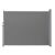 Pepita retractable privacy screen, dark gray, 160x300cm, front view