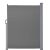 Pepita retractable privacy screen, dark gray, 160x300cm, side view