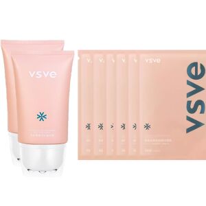 Sada VSVE na spevnenie krku a tváre – krém na krk s viacerými peptidmi (120 g, 2 ks) a kolagénová maska ​​na tvár (25 ml, 6 ks)