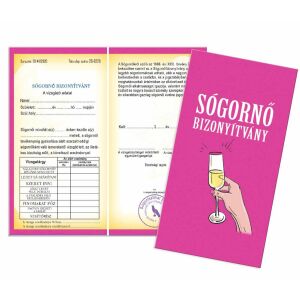 Vicces Sógornő Bizonyítvány, humoros ajándék sógornőknek, tökéletes születésnapokra vagy különleges alkalmakra - Vicces ajándék