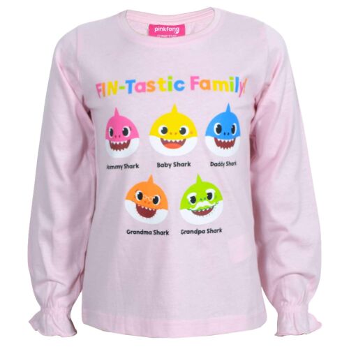 Nickelodeon Baby Shark rózsaszín hosszú ujjú póló, 2 éves